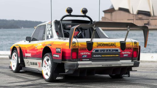 Travis Pastrana's New Gymkhana Car Is a 'Completely Unhinged' Subaru Brat