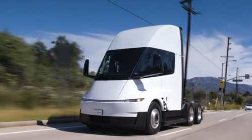 Jay Leno Takes A Spin In The Tesla Semi (Video)