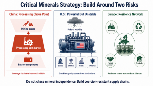 Critical Minerals: China’s Grip, America’s Volatility, Europe’s Choice