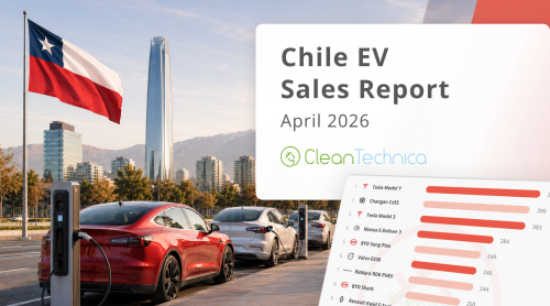 Chile EV Sales Report: 10% Market Share Reached in April Thanks to 247% Growth!