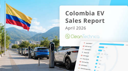 Colombia EV Sales Report: Sales Grow 316% in April, EVs Now +20% Market Share!