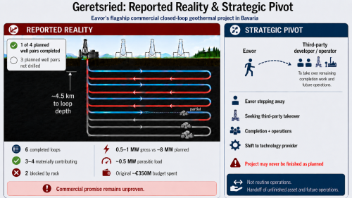 Eavor’s Geretsried Pivot Raises Hard Questions About Next Gen Closed-Loop Geothermal