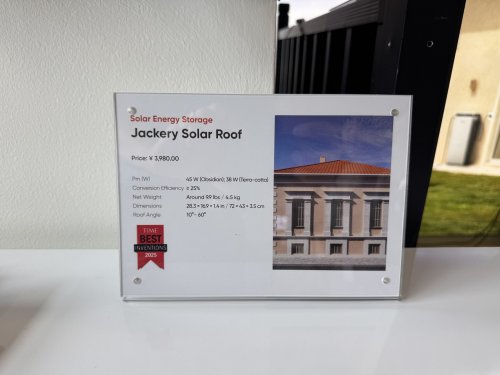 Jackery Solar Roof & SolarVault 3 Home Energy Storage System — CleanTechnica Field Trip