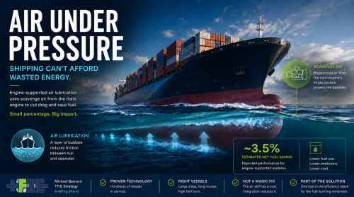 Air Lubrication For Ships Is Real. The Air Still Isn’t Free.