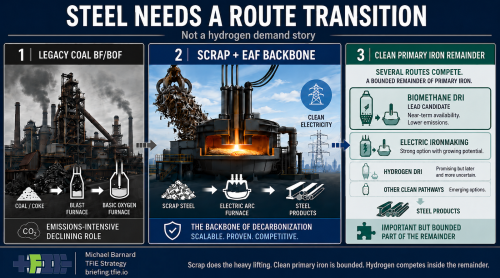 Steel Needs A Route Transition, Not A Hydrogen Story