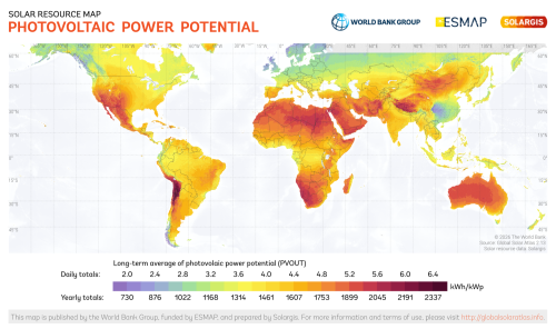 Power From Here: Most Of Humanity Already Lives Where Solar & Wind Are Strongest