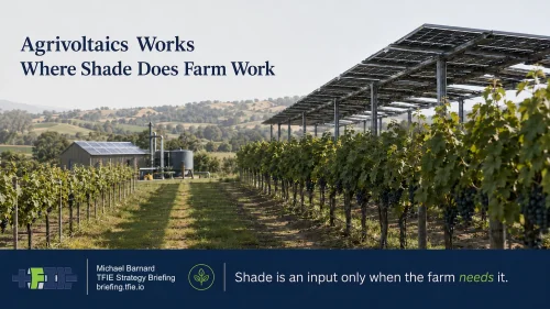 Agrivoltaics Works When Solar Panels Do Farm Work