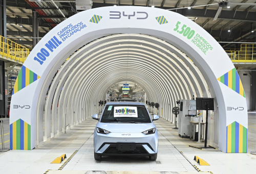 BYD, BYD Reaches 100,000 EVs Produced in Brazil