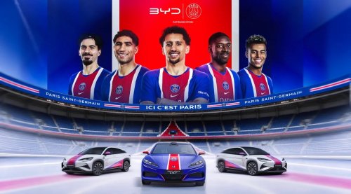 BYD, BYD Continues Its Football Focus & Attempt At European Hearts — Partners With PSG
