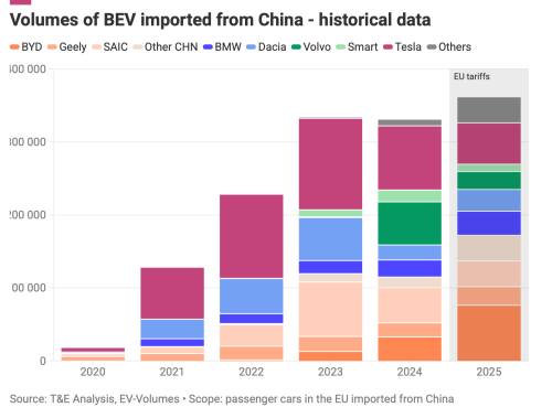 How EU’s Tariffs on EVs Produced in China Affected Different Brands