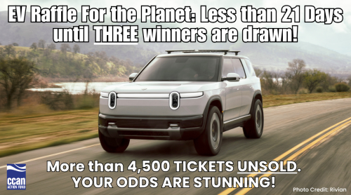 Electric Vehicle Raffle Is Insanely UNDERSOLD. 4,500 Tickets Remain With Less Than 21 Days Before Drawing. Stunning Odds for You. Tickets Benefit Nonprofit.
