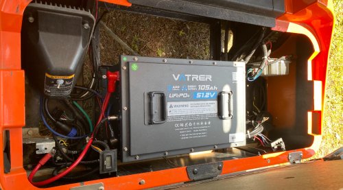 Battery, Vatrer LFP Battery Transforms EZ Go Golf Cart