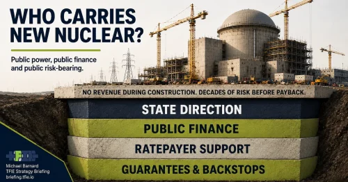 New Nuclear Gets Built When Governments Run Development & Taxpayers Take The Risk