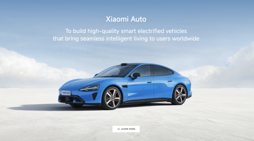 Xiaomi Launches Global EV Website