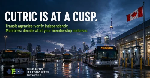 CUTRIC Has Lost The Right To Be Treated As A Neutral Transit Authority