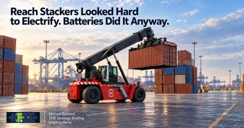 Reach Stackers Look Like A Hydrogen Use Case. Ports Are Buying Batteries.