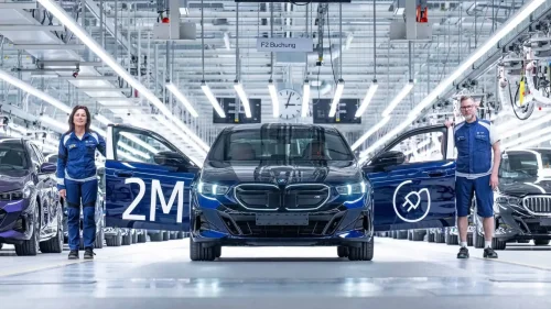 BMW's 2 millionth EV rolls off the production line