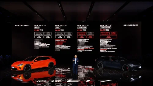 Huawei's all-new 768 hp Aistaland GT7 is squarely aimed at Xiaomi's SU7