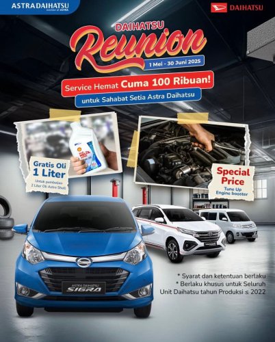 Penjualan Ritel Mei 2025 Daihatsu Di Indonesia – TERJUAL 56.175 UNIT SETARA MARKET SHARE 17,2%