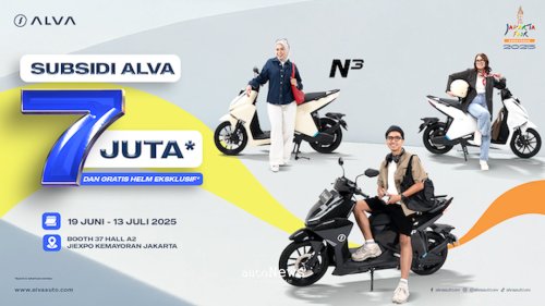 Pameran & Hiburan Jakarta Fair 2025 – MOTOR LISTRIK ALVA DISKON HINGGA RP 7 JUTA