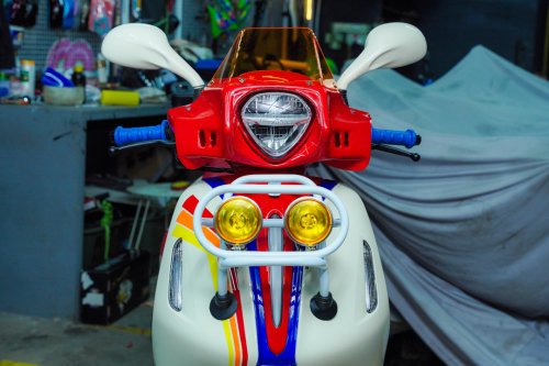 Yamaha, Modifikasi Skutik Yamaha Grand Filano Hybrid – TAMPIL KLASIK ALA RALLY 90-AN