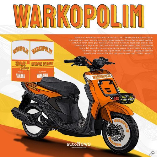 Yamaha, Modifikasi Skutik Yamaha Gear Ultima – DIMODIF TOTAL UNTUK OPERASIONAL WARKOPOLIM