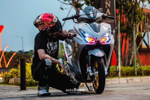 Modifikasi Skutik AEROX ALPHA Cyber Futuristic ala Gundam – JADI SOROTAN DI GTA 2025