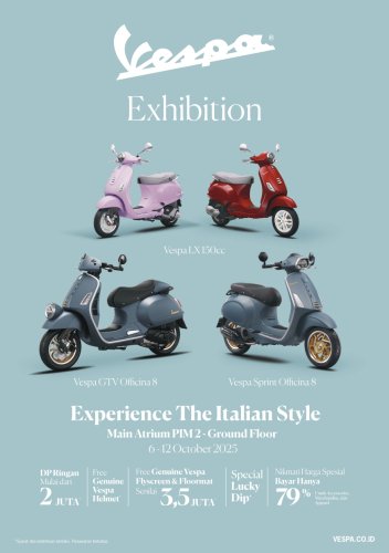 Motor Baru Vespa LX 150 i-get 2025 – INTIP FITUR, WARNA, DAN PROMO MENARIKNYA