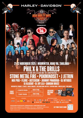 Asia Harley Days™ 2025 Festival Harley-Davidson Terbesar – KEMBALI HADIR DI KHAO YAI, THAILAND