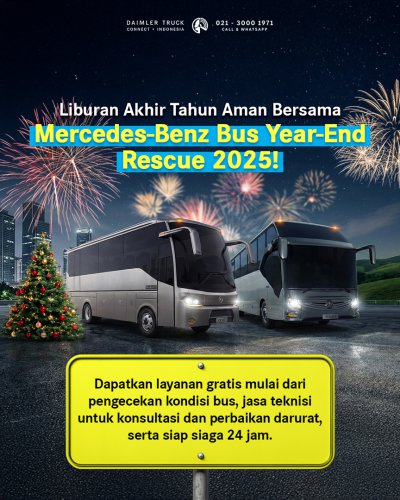 Mercedes-Benz, Commercial Vehicle Mercedes-Benz Bus Year-End Rescue 2025 – SIAGA SELAMA LIBUR NATARU
