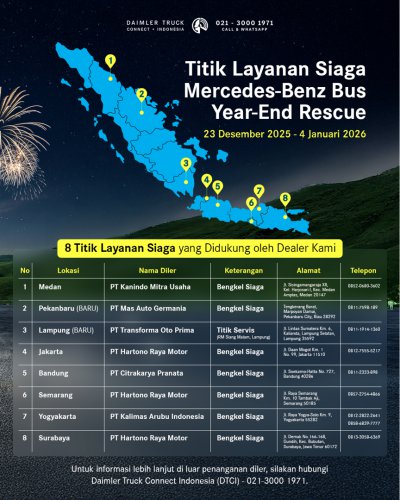 Mercedes-Benz, Commercial Vehicle Mercedes-Benz Bus Year-End Rescue 2025 – SIAGA SELAMA LIBUR NATARU