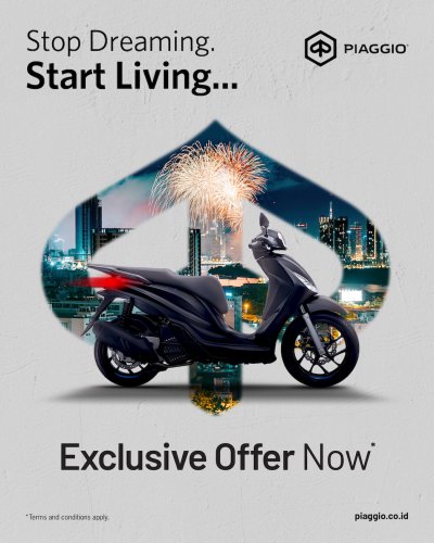 Promo Akhir Tahun Promo Akhir Tahun Piaggio Indonesia – DISKON HINGGA RP 13 JUTA