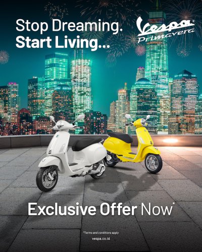 Promo Akhir Tahun Promo Akhir Tahun Piaggio Indonesia – DISKON HINGGA RP 13 JUTA