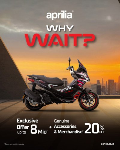 Promo Motor Promo PT Piaggio Indonesia April 2026: DISKON UNIT HINGGA RP 12 JUTA