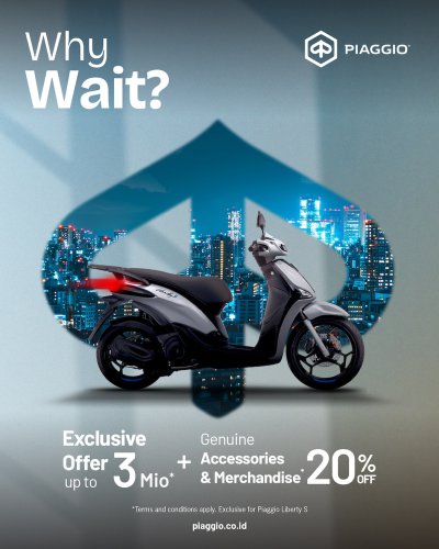 Promo Motor Awal Tahun Promo Awal 2026 Piaggio Group – DISKON HINGGA RP 12 JUTA