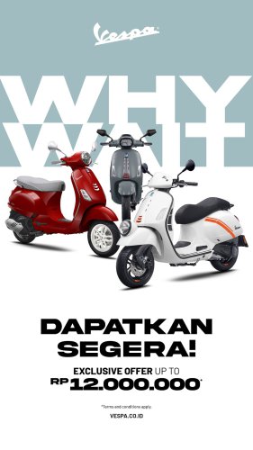 Promo Motor Awal Tahun Promo Awal 2026 Piaggio Group – DISKON HINGGA RP 12 JUTA