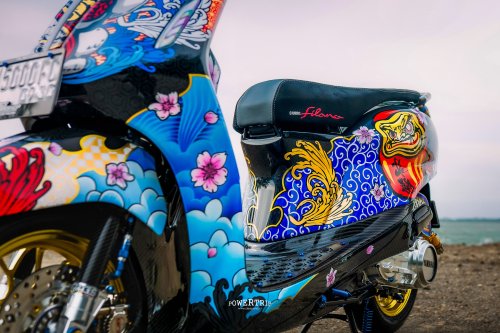 Yamaha, Garage Goal Modifikasi | Yamaha Grand Filano Hybrid – SPORTY JAPANESE VIBE