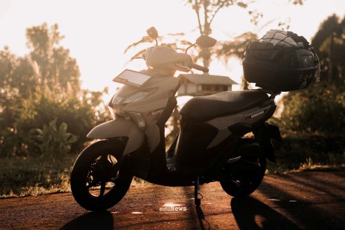 Skuter Matik Yamaha Gear Ultima Dipakai Touring 566 Km – CUMA ISI BENSIN 2 KALI