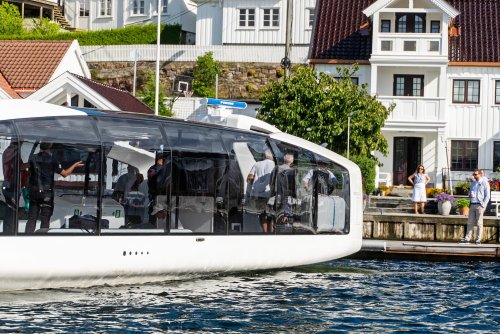 This futuristic-looking electric ferry just proved boats beat bridges in cities