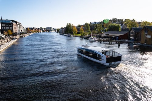 This futuristic-looking electric ferry just proved boats beat bridges in cities