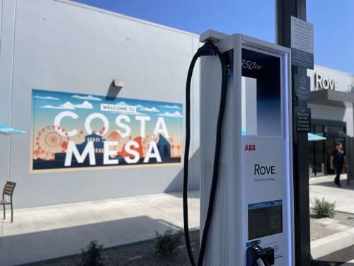 Sneak peek of Rove's 2nd 'full service' EV charger in Costa Mesa, open Wed