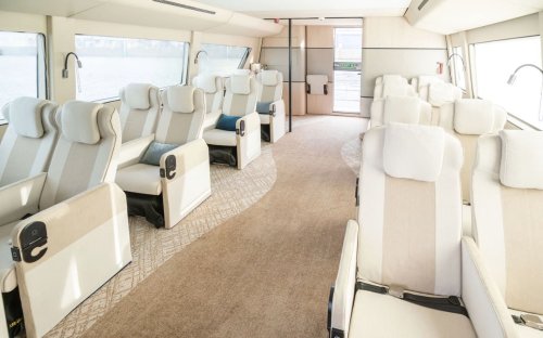 Candela’s new P-12 Business electric ferry is luxury soaring just above the waves