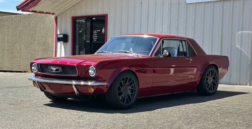 1966 Ford Mustang converted into a Tesla with working 'Full Self-Driving'