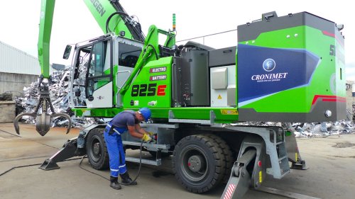 Sennebogen shows off electric, autonomous material handler