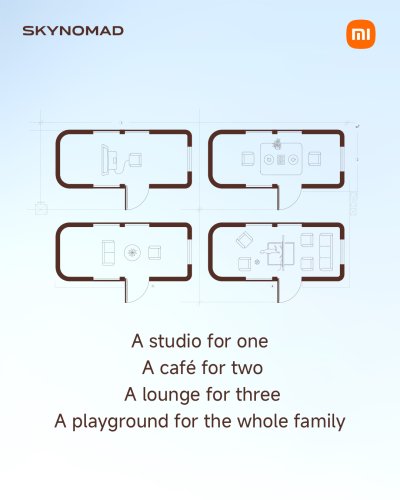Xiaomi reveals SkyNomad N90: a living room on wheels