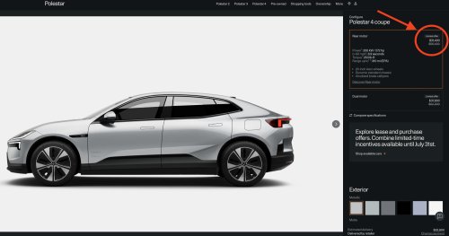 Polestar, Polestar 4s are a smoking deal at $25k off now that they're banned in the US
