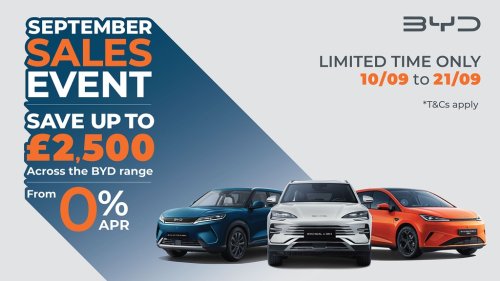BYD launches its biggest sales event in the UK for PHEVs and EVs