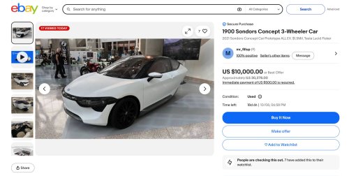 SONDORS’ forgotten 3-wheeled electric car just showed up for sale on eBay