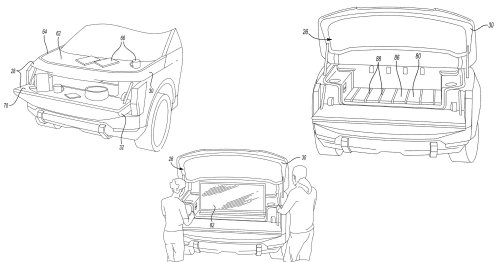 Ford, Ford Fathom may have a front tailgate you can put a TV in, per patent images