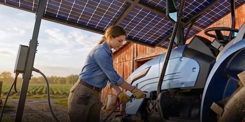 GoSun built a practical electric tractor that charges itself with solar panels [video]